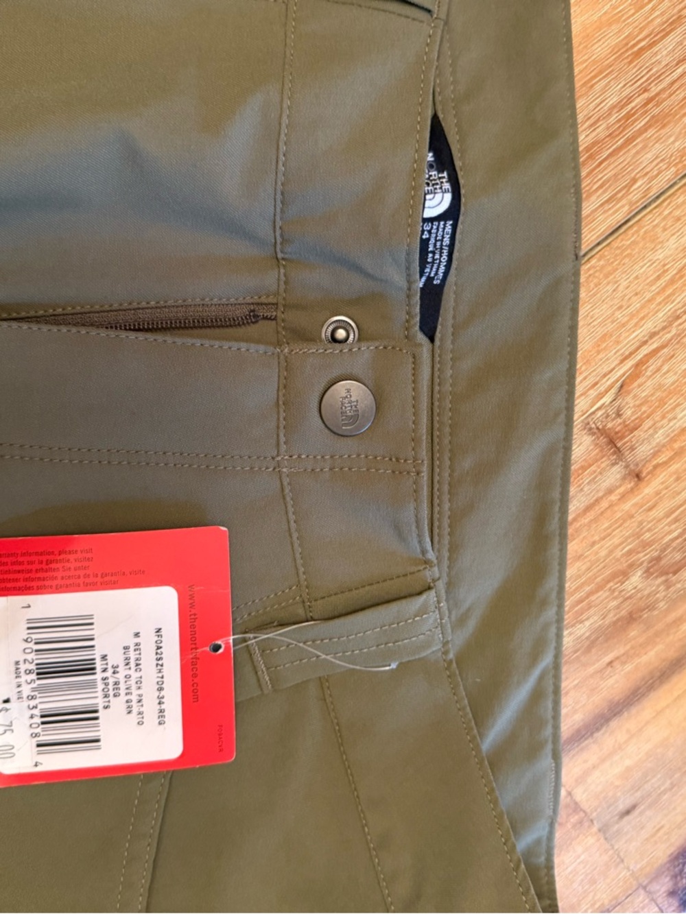 The North Face Olive Green Outdoor Pants - Picture 2 of 2